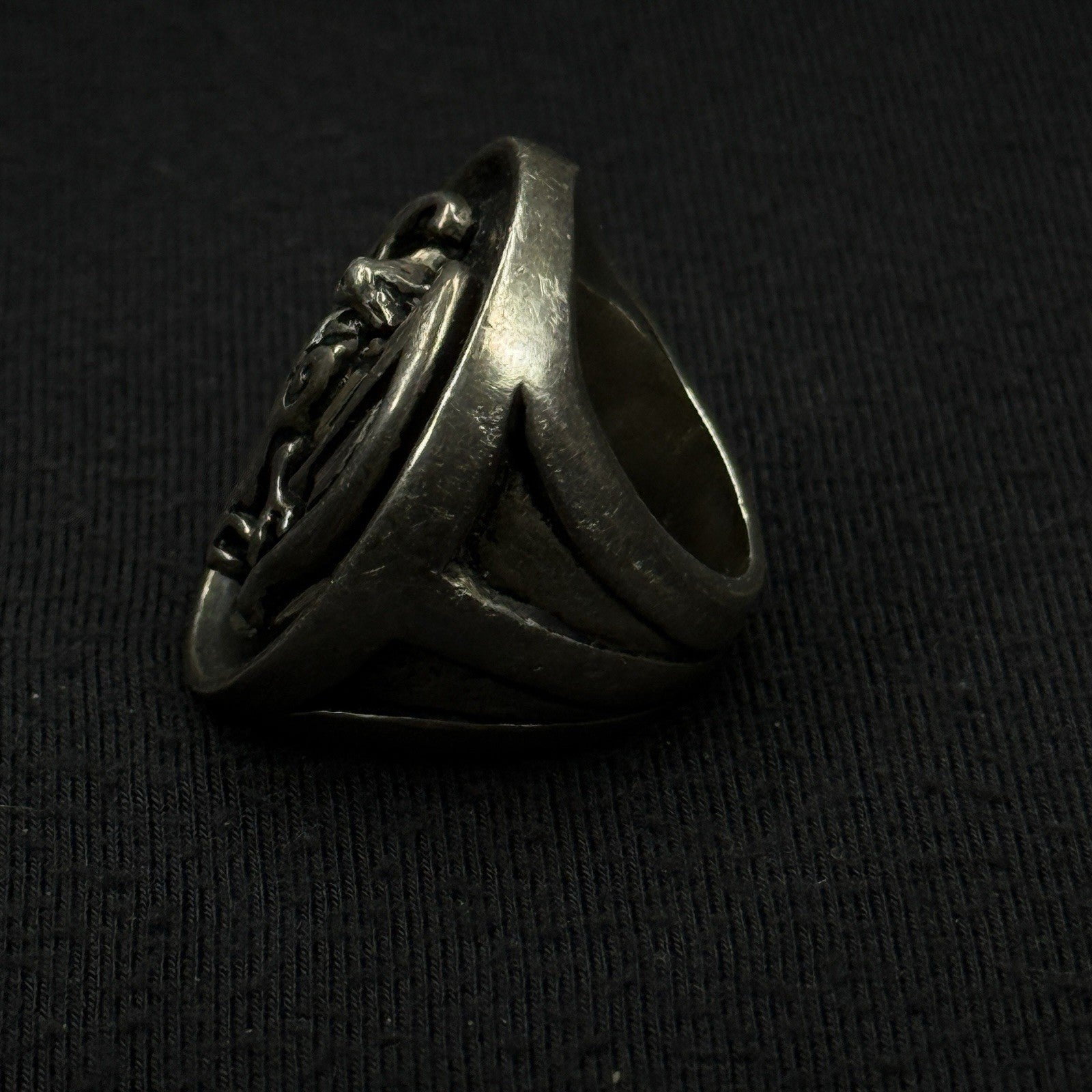 Darren Simonian Sterling Silver Ring Hollywood Vampire Bat Size 5 925 HEAVY 44g