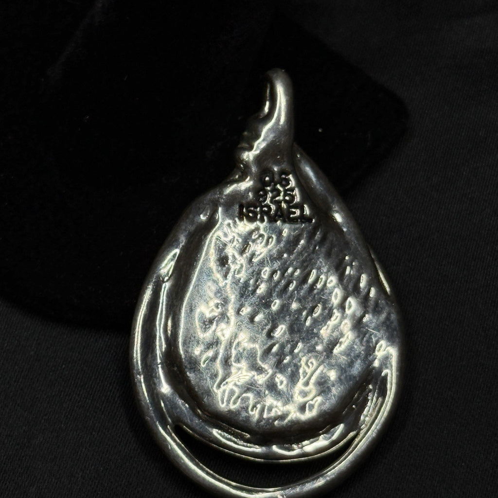 Orit Schatzman Israel Designer Signed  Sterling Statement Pendant