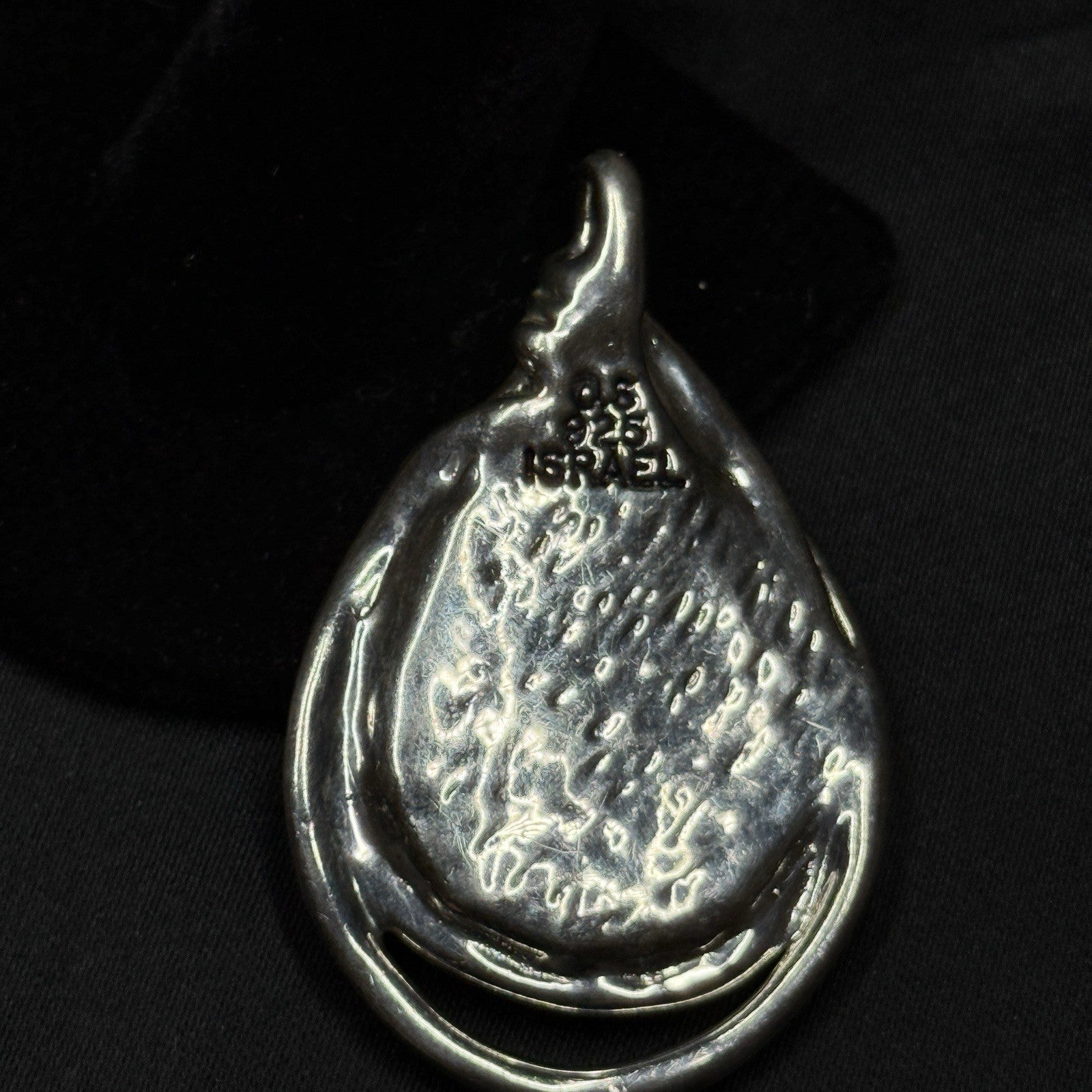Orit Schatzman Israel Designer Signed  Sterling Statement Pendant
