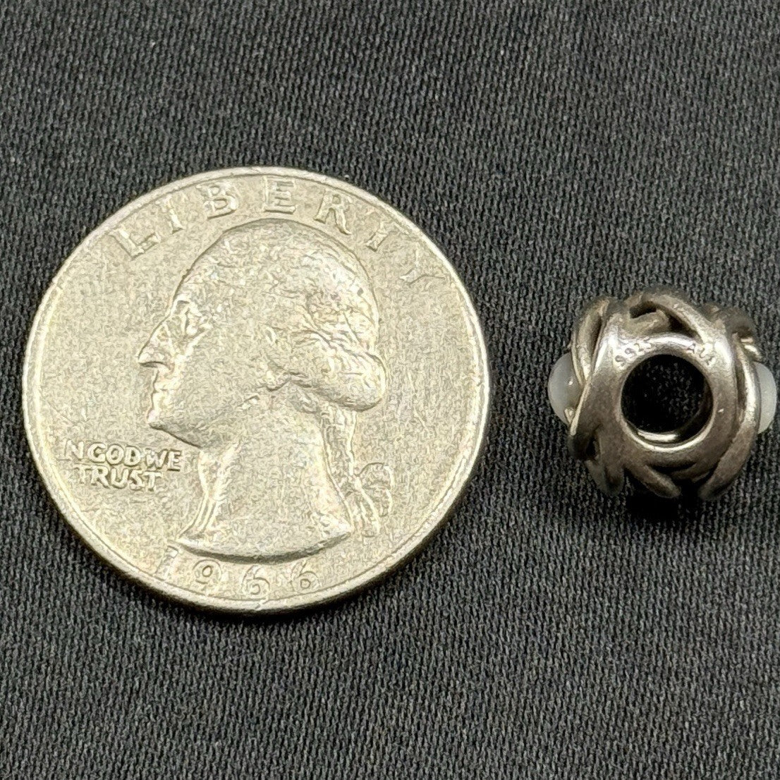 Pandora Sterling Silver S925 ALE June White Mother of Pearl Eternity Charm