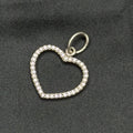 Estate Pandora Be My Valentine Heart Pendant Pink CZ Sterling Retired