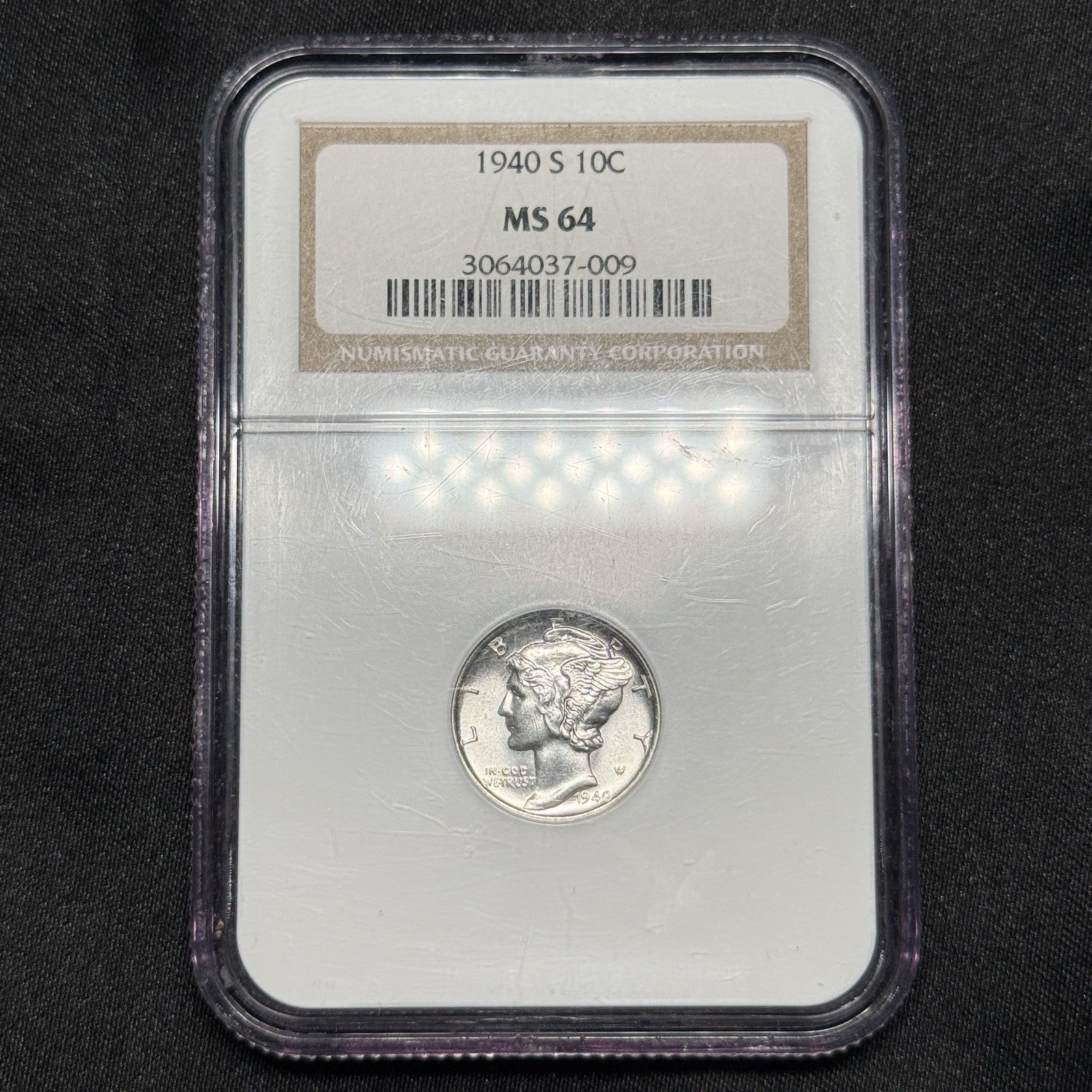 1940-S Mercury Dime NGC MS64 Flashy Choice BU Silver Coin