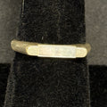 Estate Sterling Silver Mother Of Pearl Inlay Ring Band Size 6.75 925