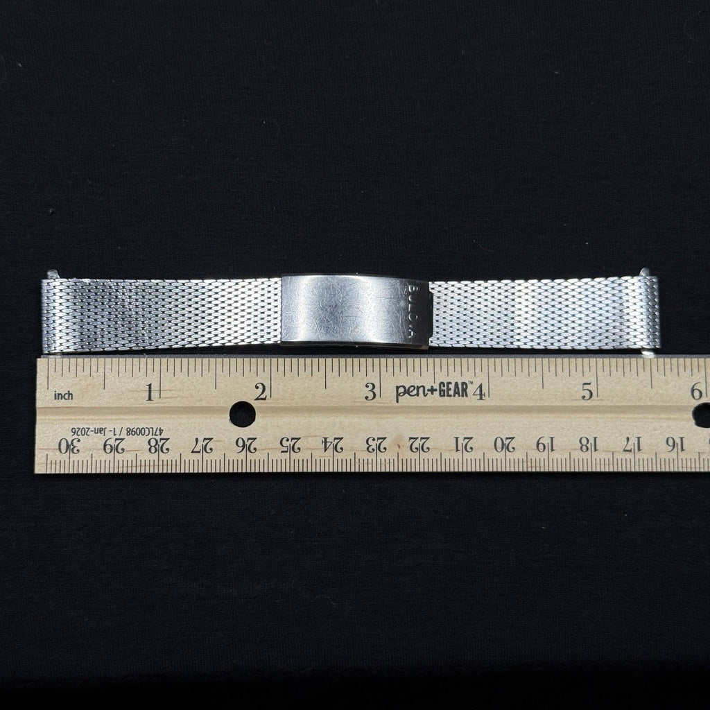 Vintage Bulova DREMA 17MM Stainless Steel Mesh Bracelet Band For Wristwatch