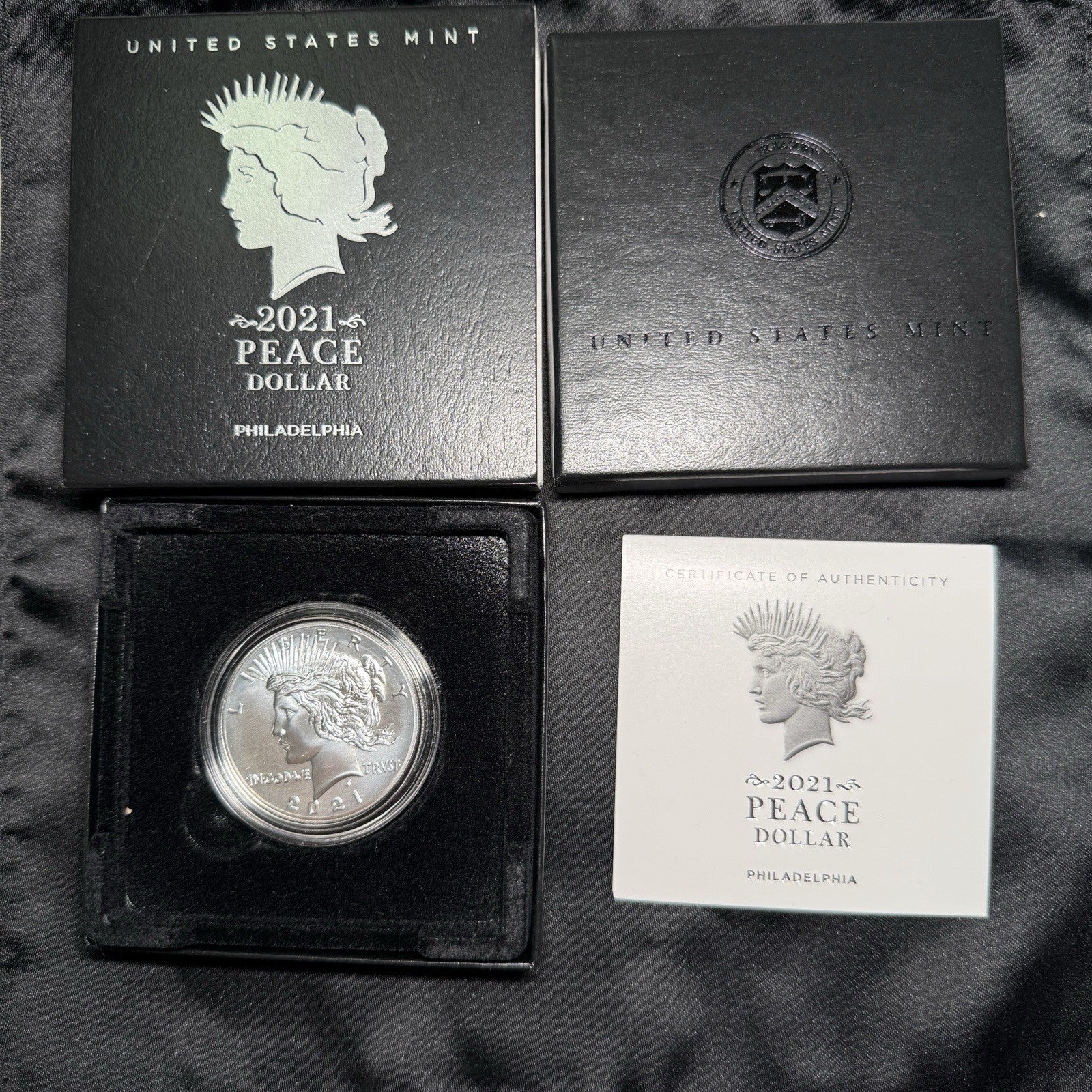 2021 $1 Peace Commemorative Silver Dollar ~ w/OGP & COA