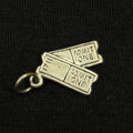 Vintage Sterling Silver Tickets For 2 Charm Pendant 925
