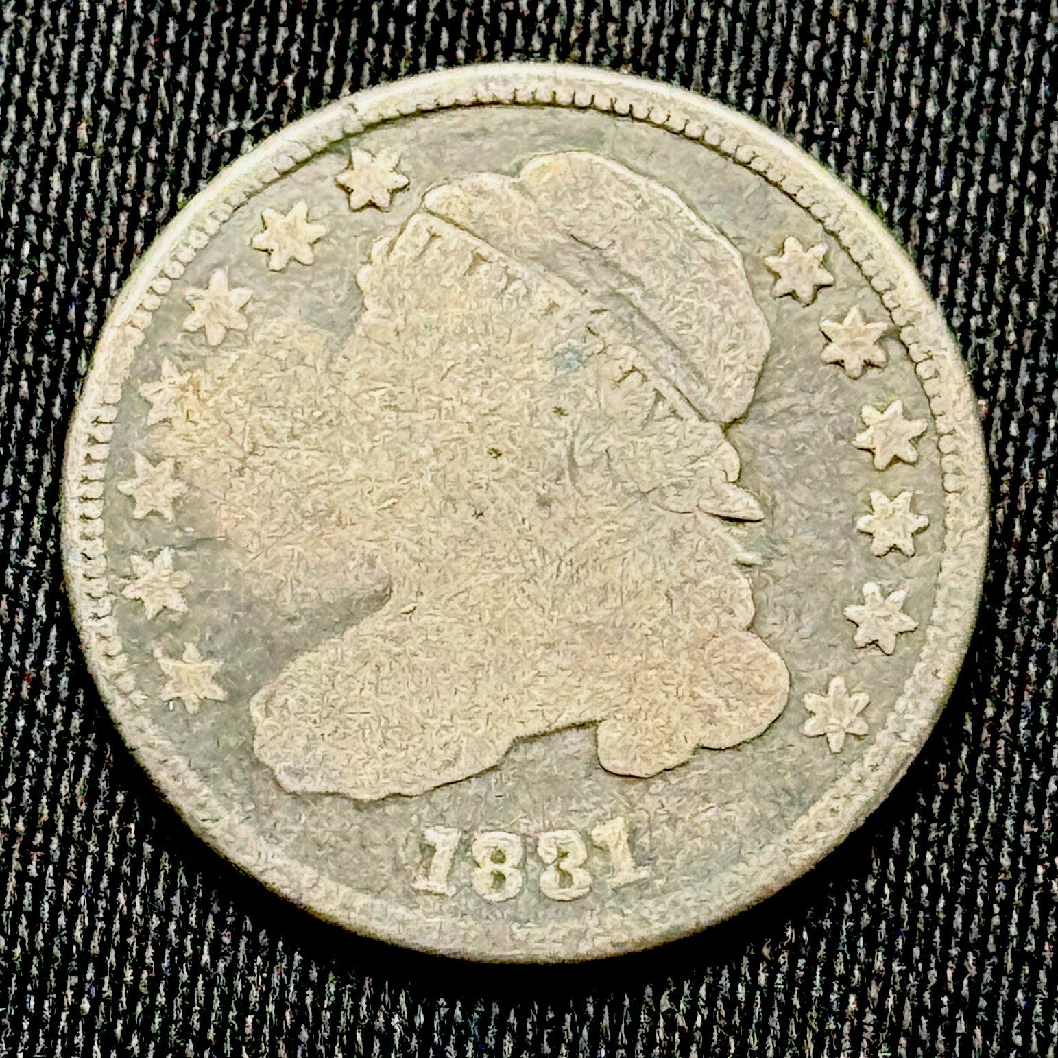 1831 Capped Bust Dime AG Silver 10C Early US Coin Rare Type Collector