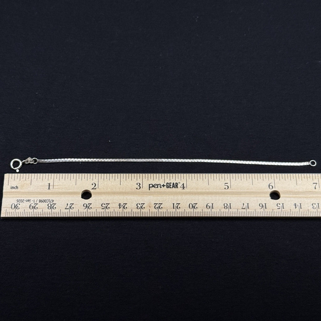 Estate sterling Silver Snake Chain Bracelet  925. 7 IN OR