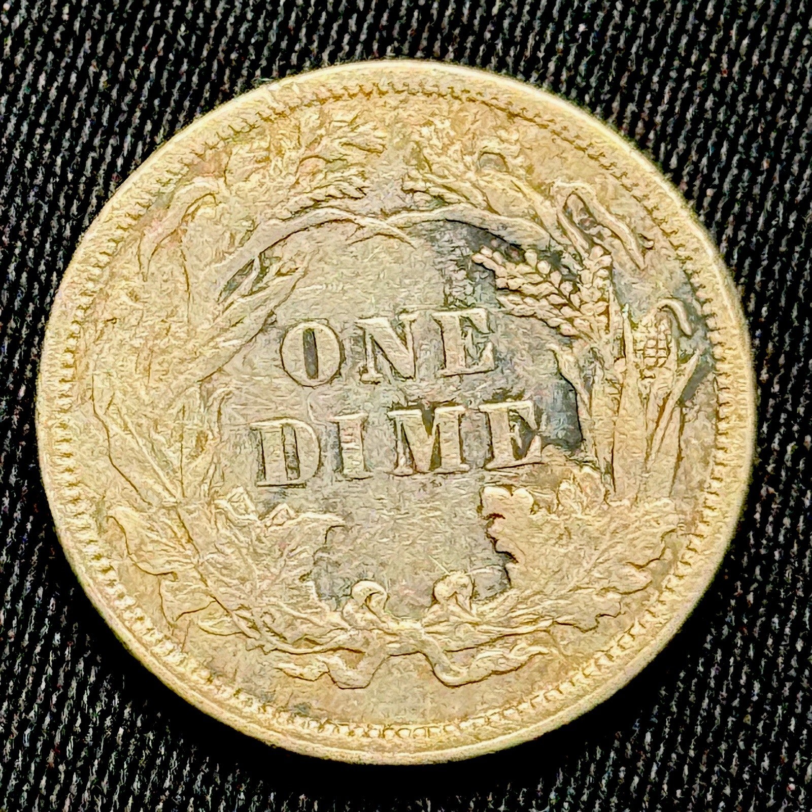 1882 Seated Liberty Dime Silver Dime XF Original Toning Better Eye Appeal