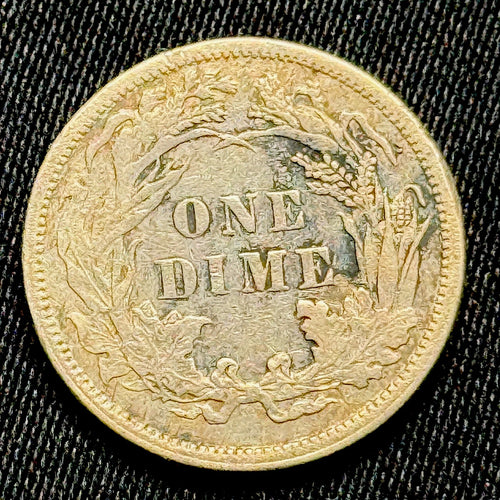 1882 Seated Liberty Dime Silver Dime XF Original Toning Better Eye Appeal