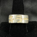 Estate Sterling Silver Ring Japanese Thick Heavy Band Size 8 22.4g 925
