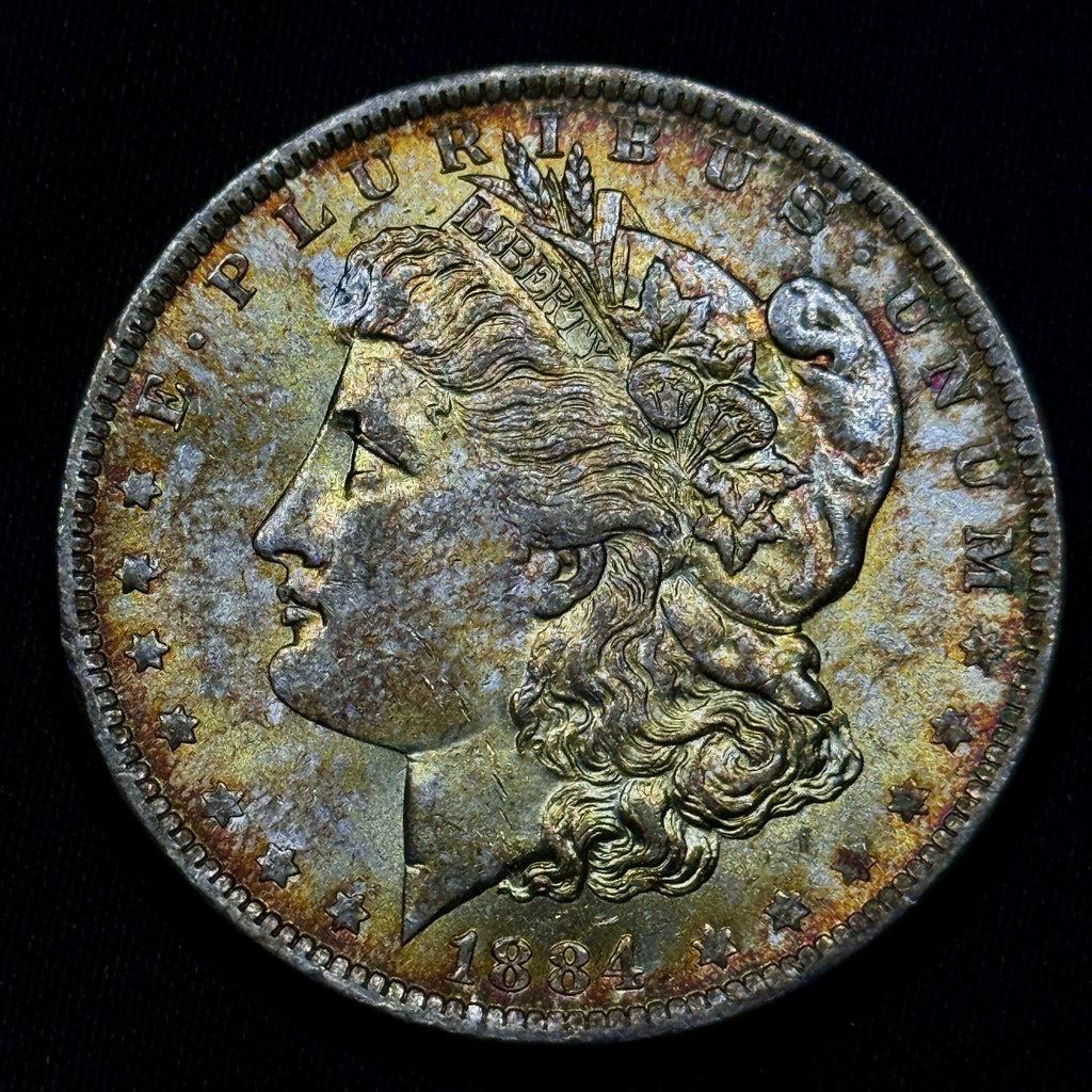 1884-O Morgan Silver Dollar Raw Uncirculated Attractive Tone