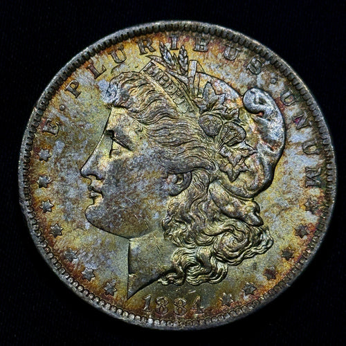 1884-O Morgan Silver Dollar Raw Uncirculated Attractive Tone