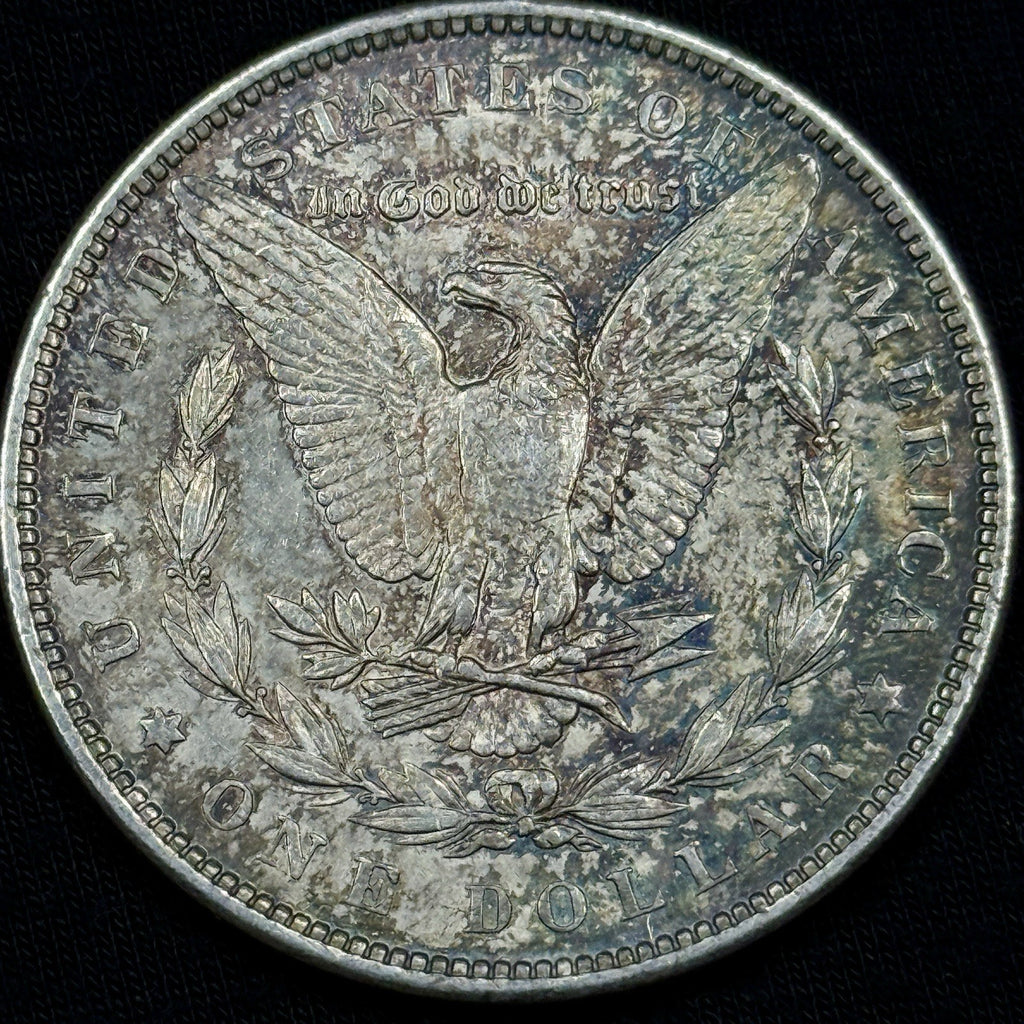 1889 Morgan Silver Dollar Raw About Uncirculated Slider Nice Original Toned