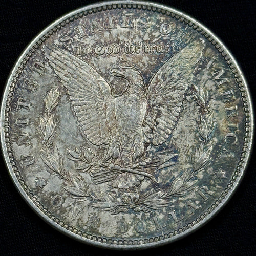 1889 Morgan Silver Dollar Raw About Uncirculated Slider Nice Original Toned