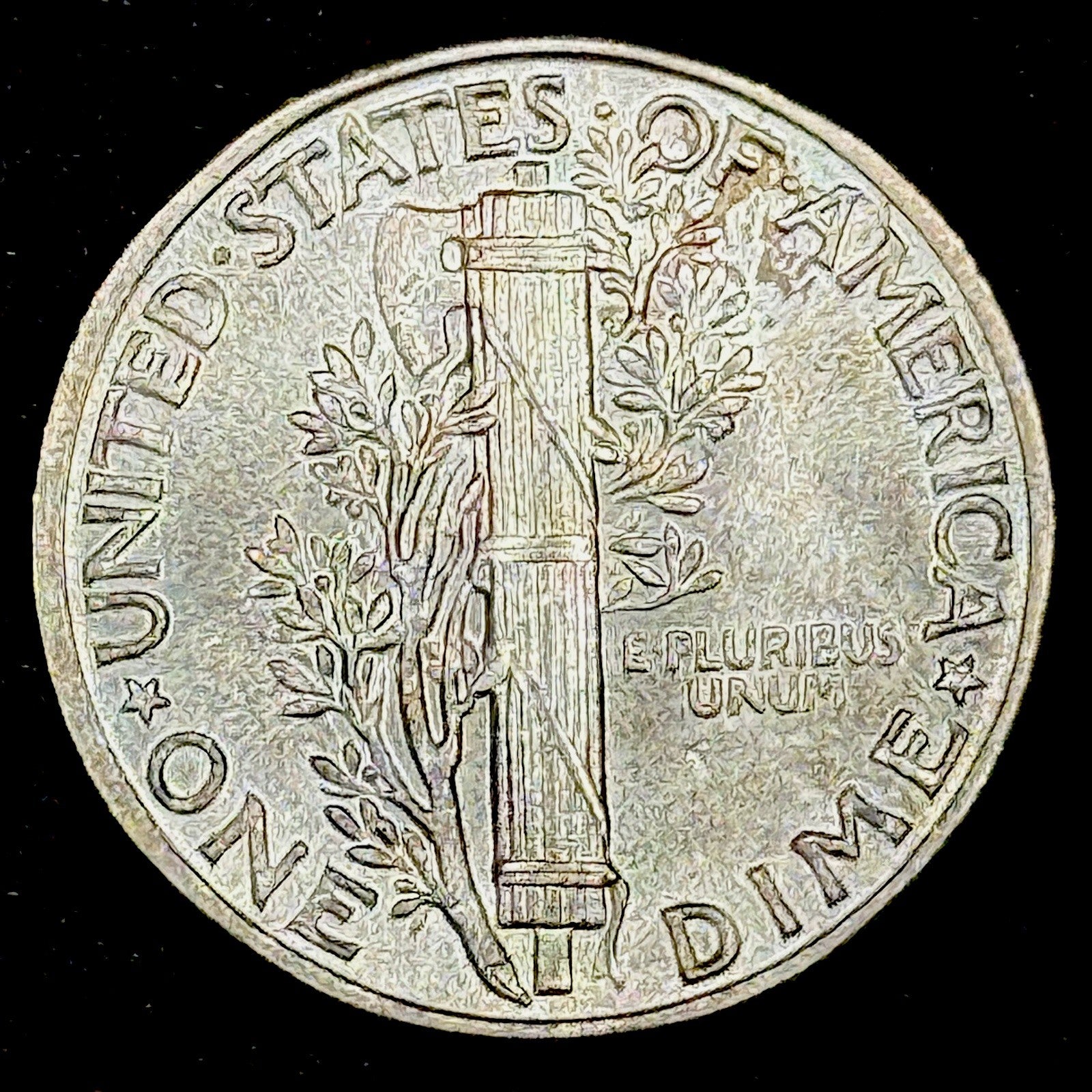 1943 Mercury Dime Silver Uncirculated Original