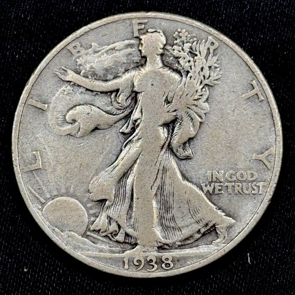 1938-D Walking Liberty Half Dollar Fine Details Better Date Denver Mint