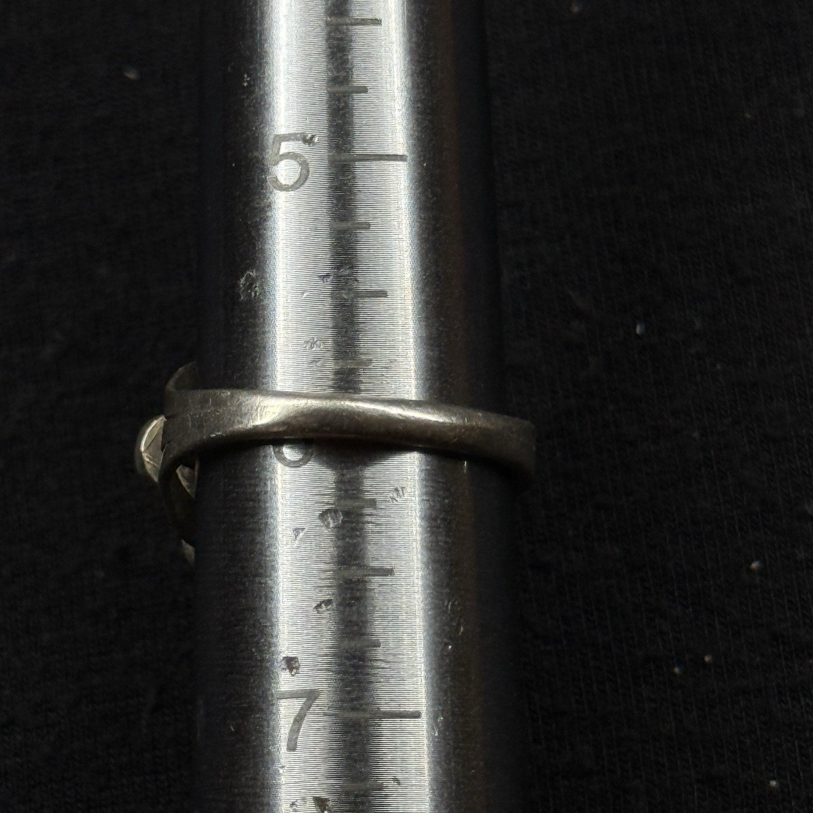 Navajo Native Green Turquoise Sterling Silver Ring Size 6 925