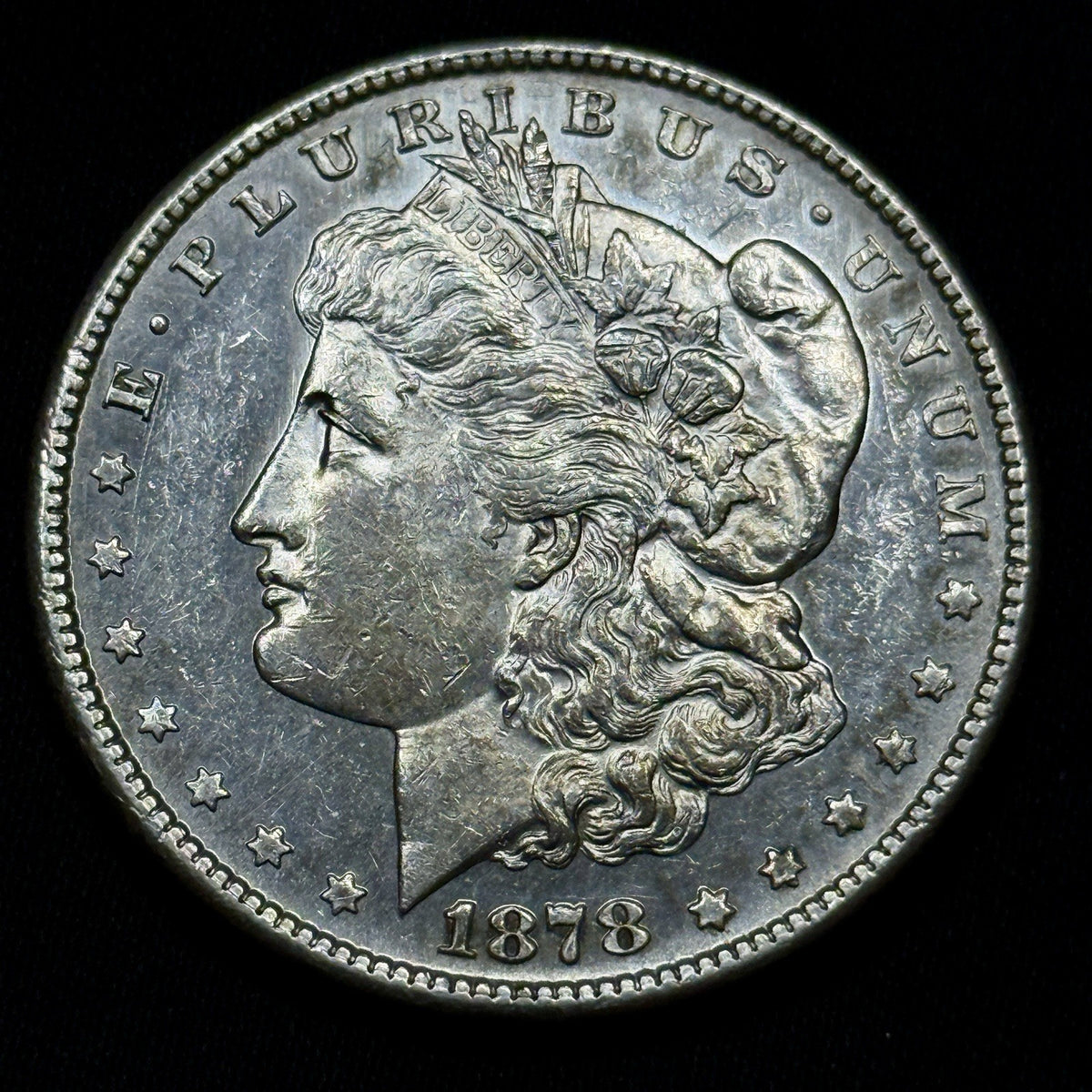 1878-S Morgan Silver Dollar Raw Uncirculated Semi Proof Like