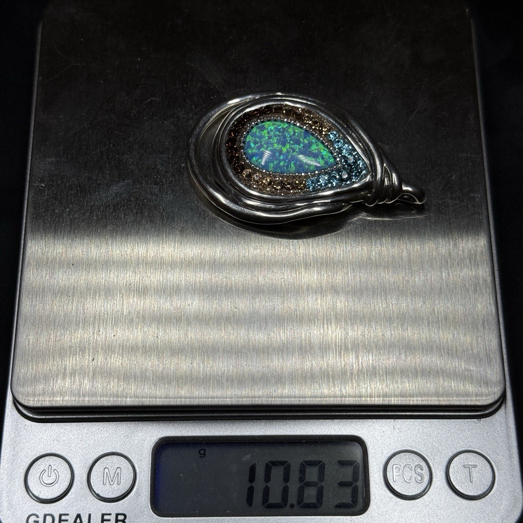 Orit Schatzman Israel Designer Signed  Sterling Statement Pendant