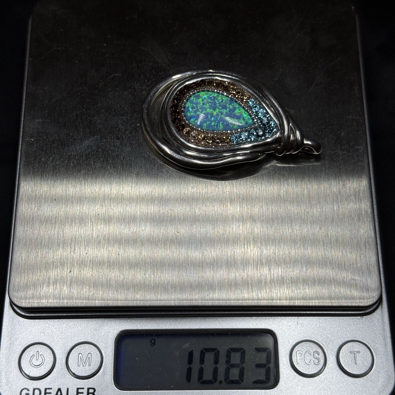 Orit Schatzman Israel Designer Signed  Sterling Statement Pendant