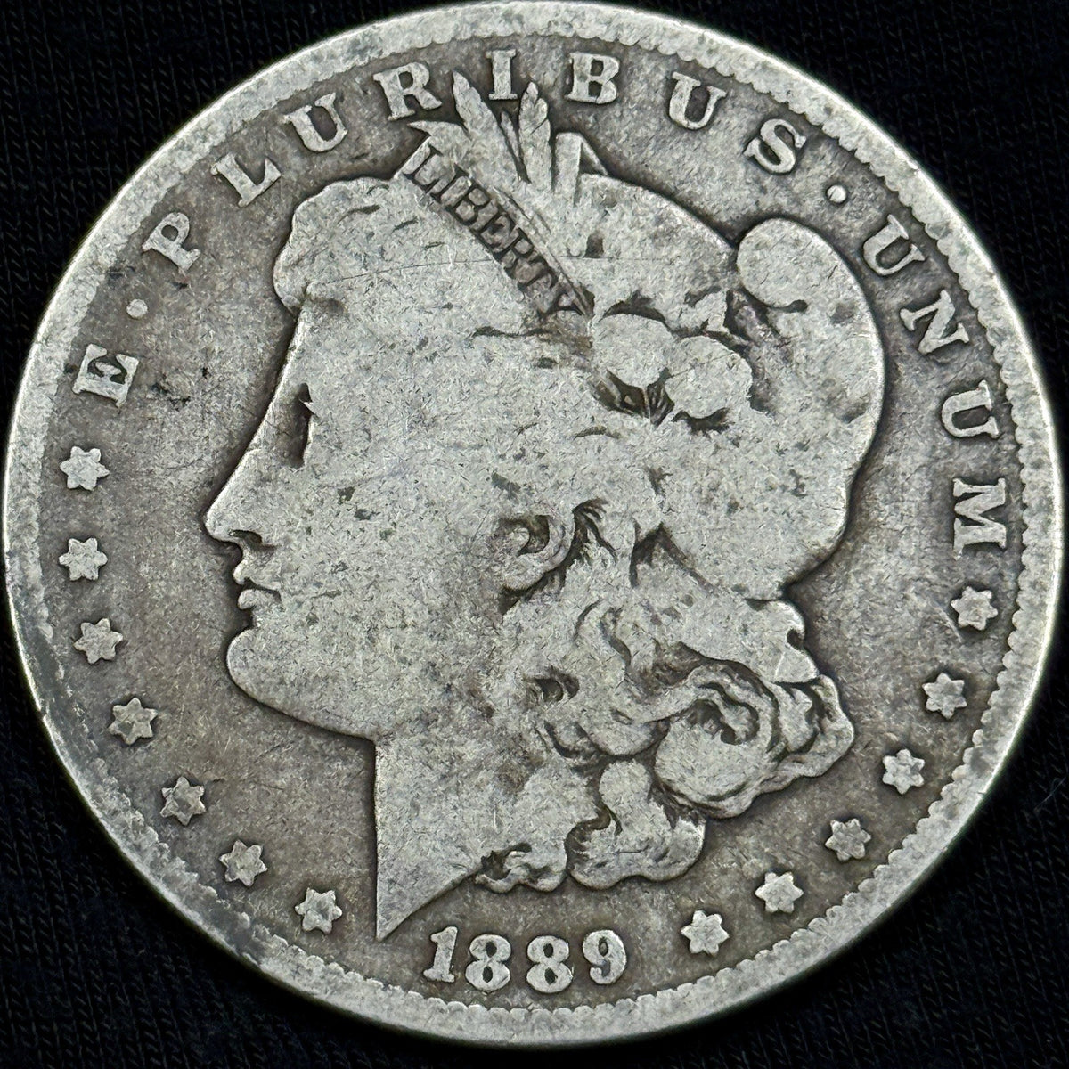 1889-O Morgan Silver Dollar Raw Good