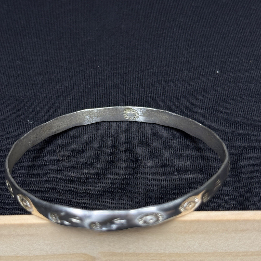 Estate Sterling Silver Mexico Story Teller Bengal Bracelet  925 Taxco