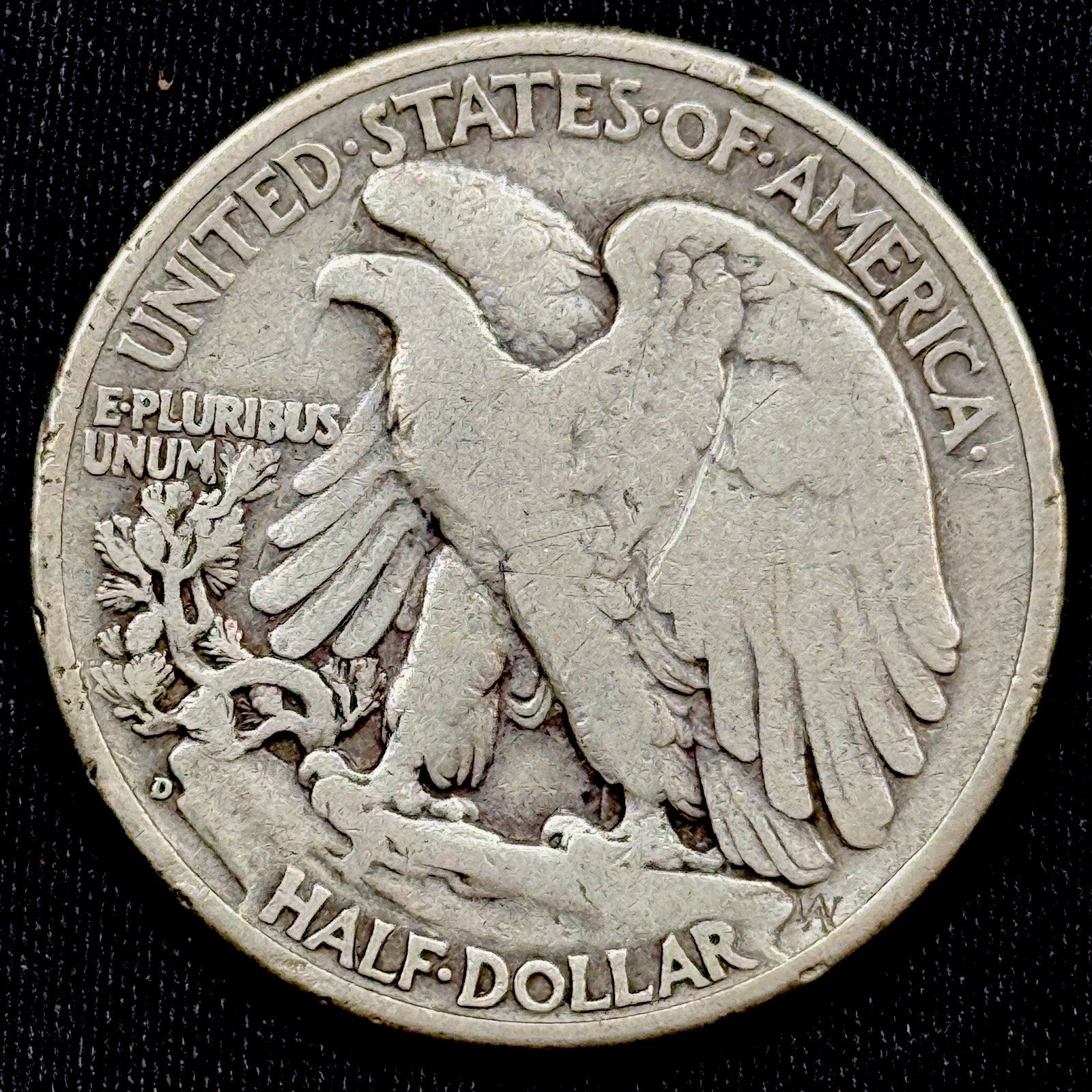 1938-D Walking Liberty Half Dollar Fine Details Better Date Denver Mint