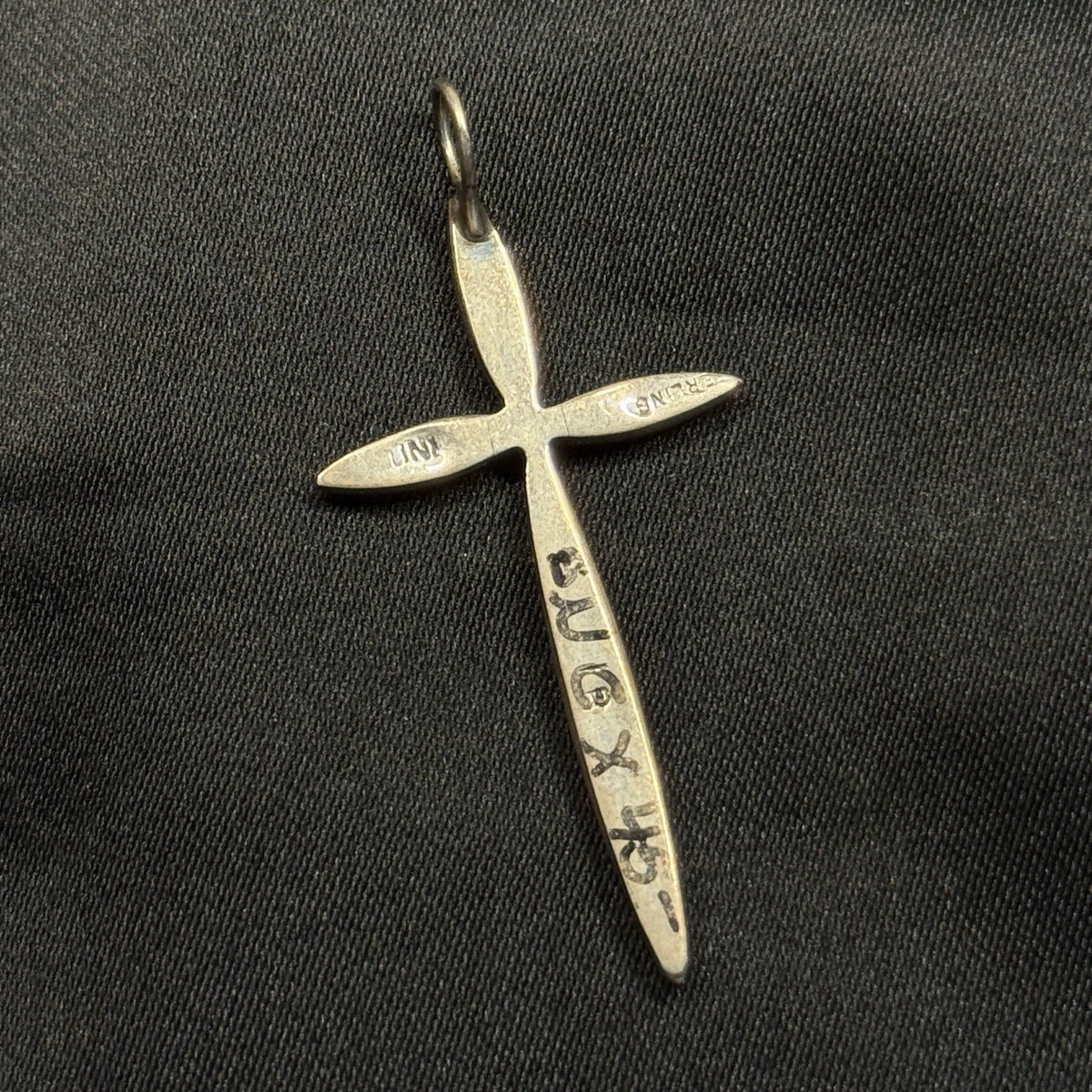 Native American Sterling Silver Pendant Inlay MOP  Coral Turquoise Signed Zuni