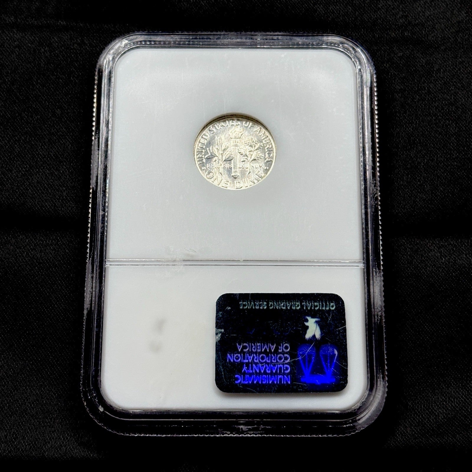 1962 Roosevelt Silver Dime NGC MS65 Rainbow Toned Gem BU
