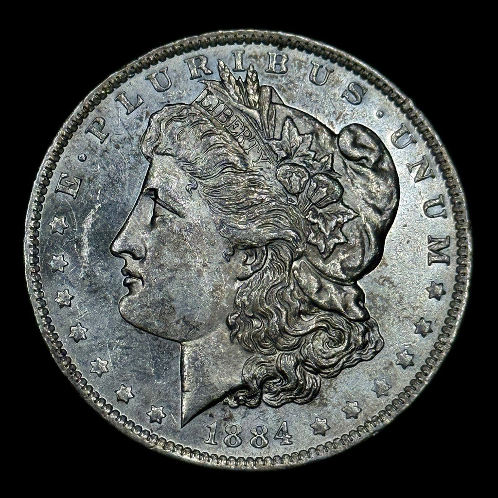 1884-O Morgan Silver Dollar Raw Uncirculated Semi Proof Like