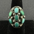 Native Turquoise Sterling Silver Ring Size 6.5 925 J ROYBAL