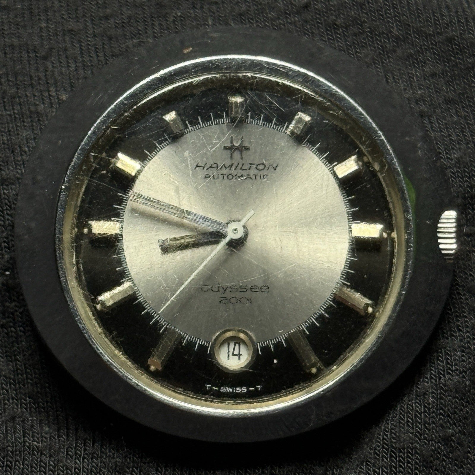 Vintage Hamilton Odyssee 2001 Automatic Mens Watch Original RUNS Needs Service