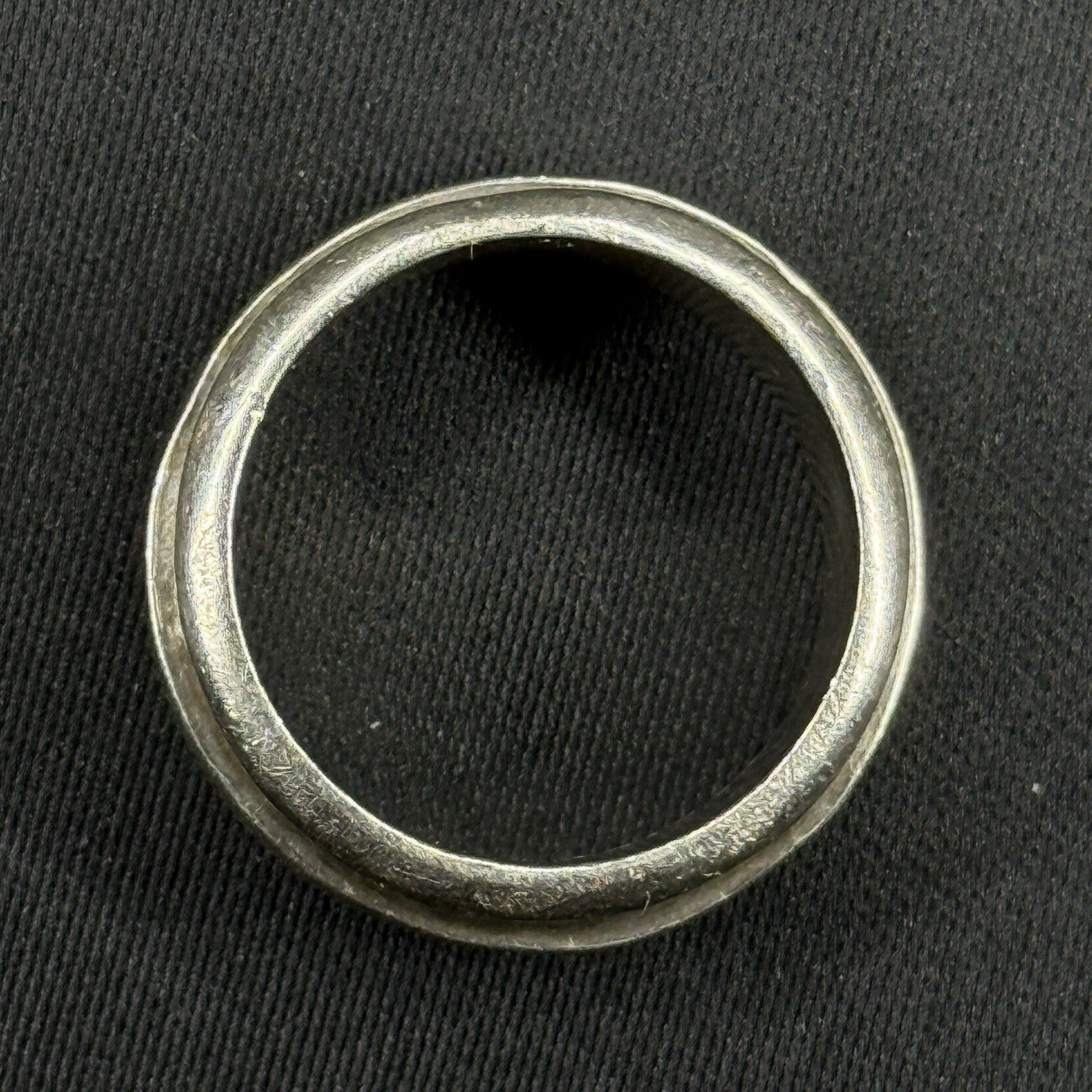Estate Sterling Silver Ring Mexico Spinner Worry Ring Heavy Band Size 6.75 925