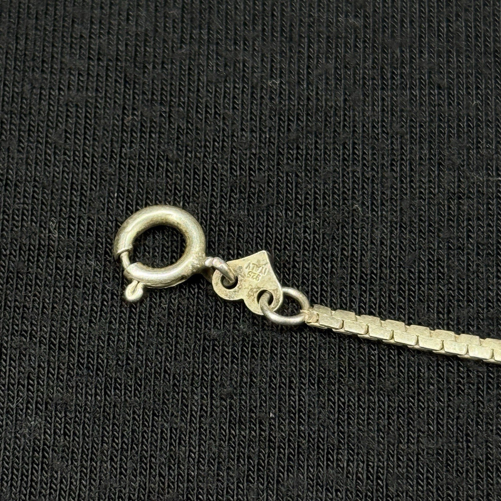Estate sterling Silver Snake Chain Bracelet  925. 7 IN OR