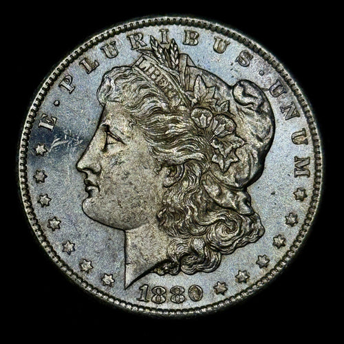 1880-S Morgan Silver Dollar Raw Uncirculated Semi Proof Like