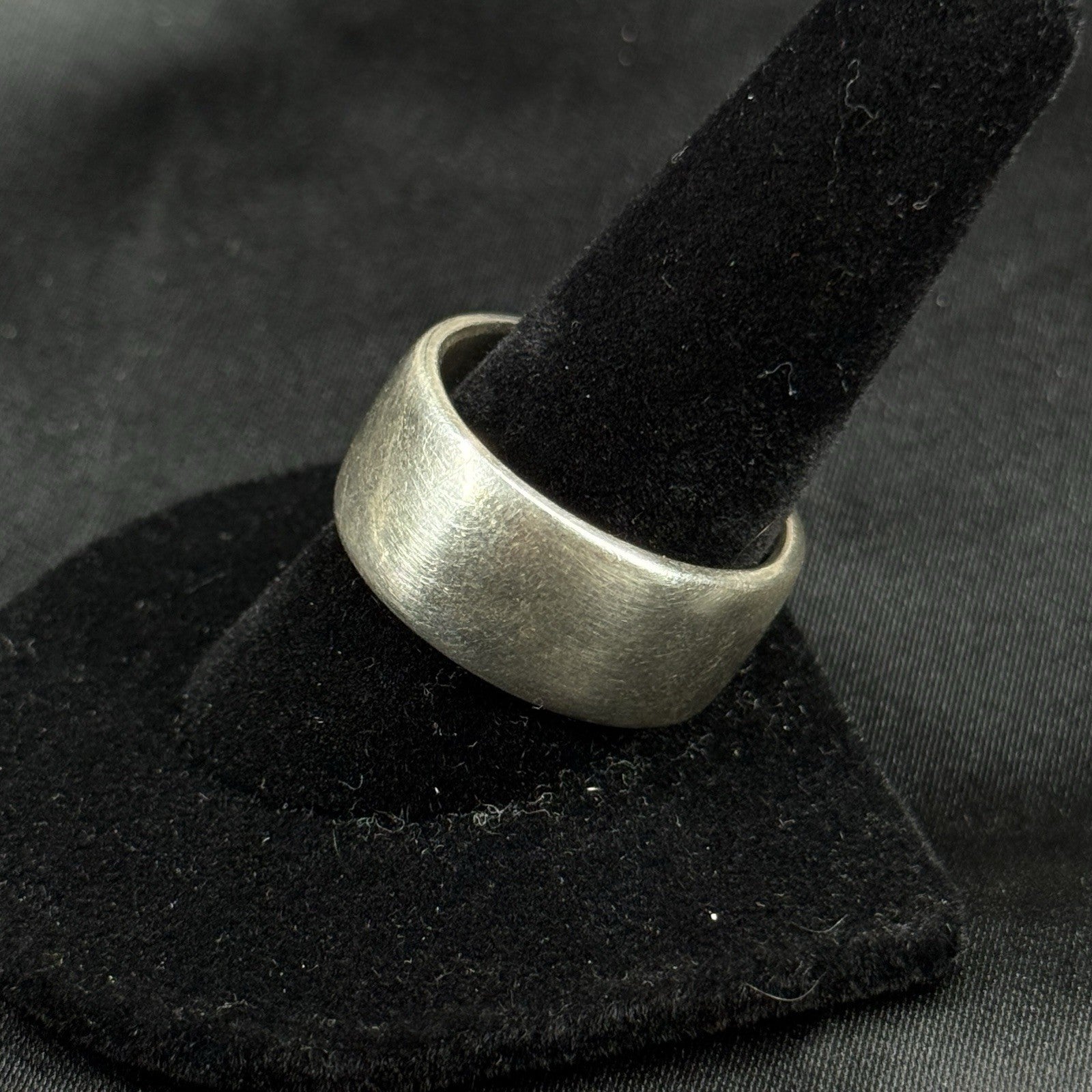 Estate Sterling Silver Ring Thick Heavy Band Size 11 16.4g 925