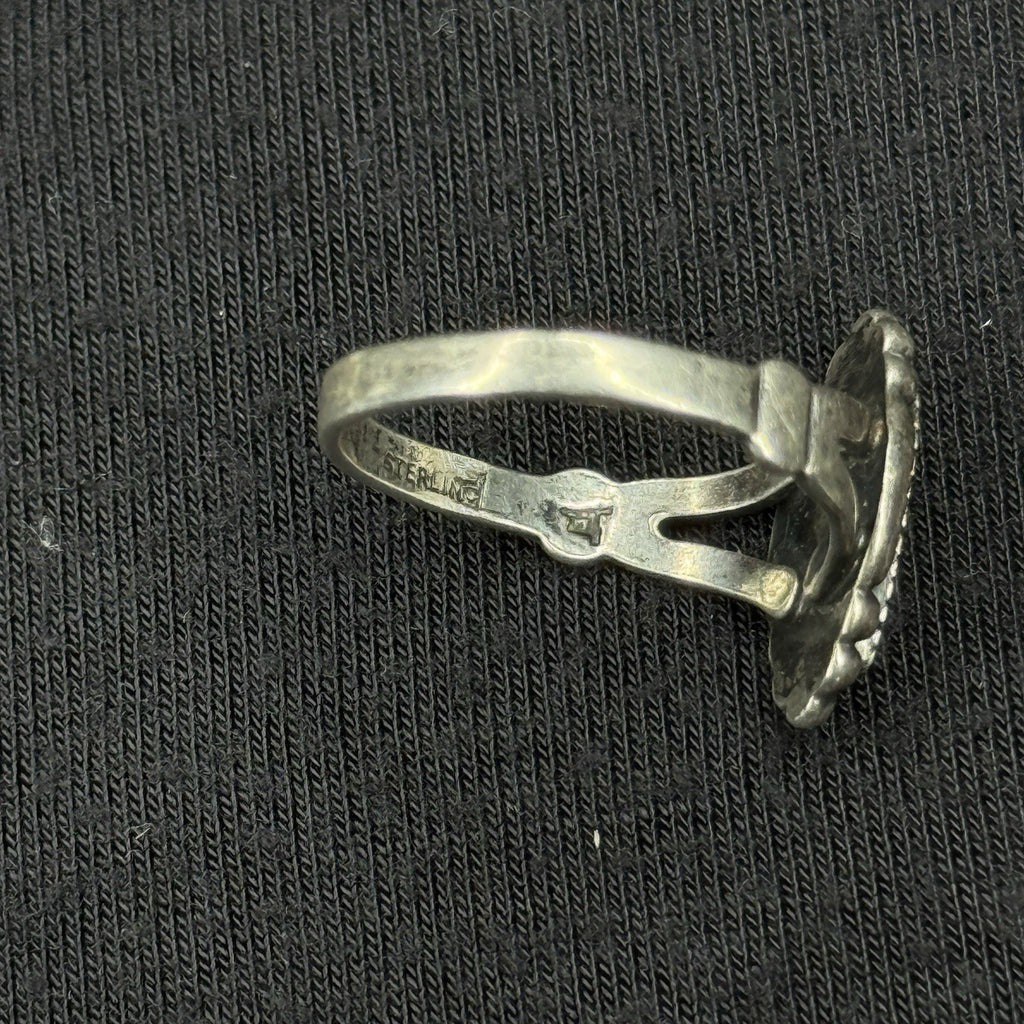 Native Bell Trading Post Turquoise Sterling Silver Ring Size 6 925