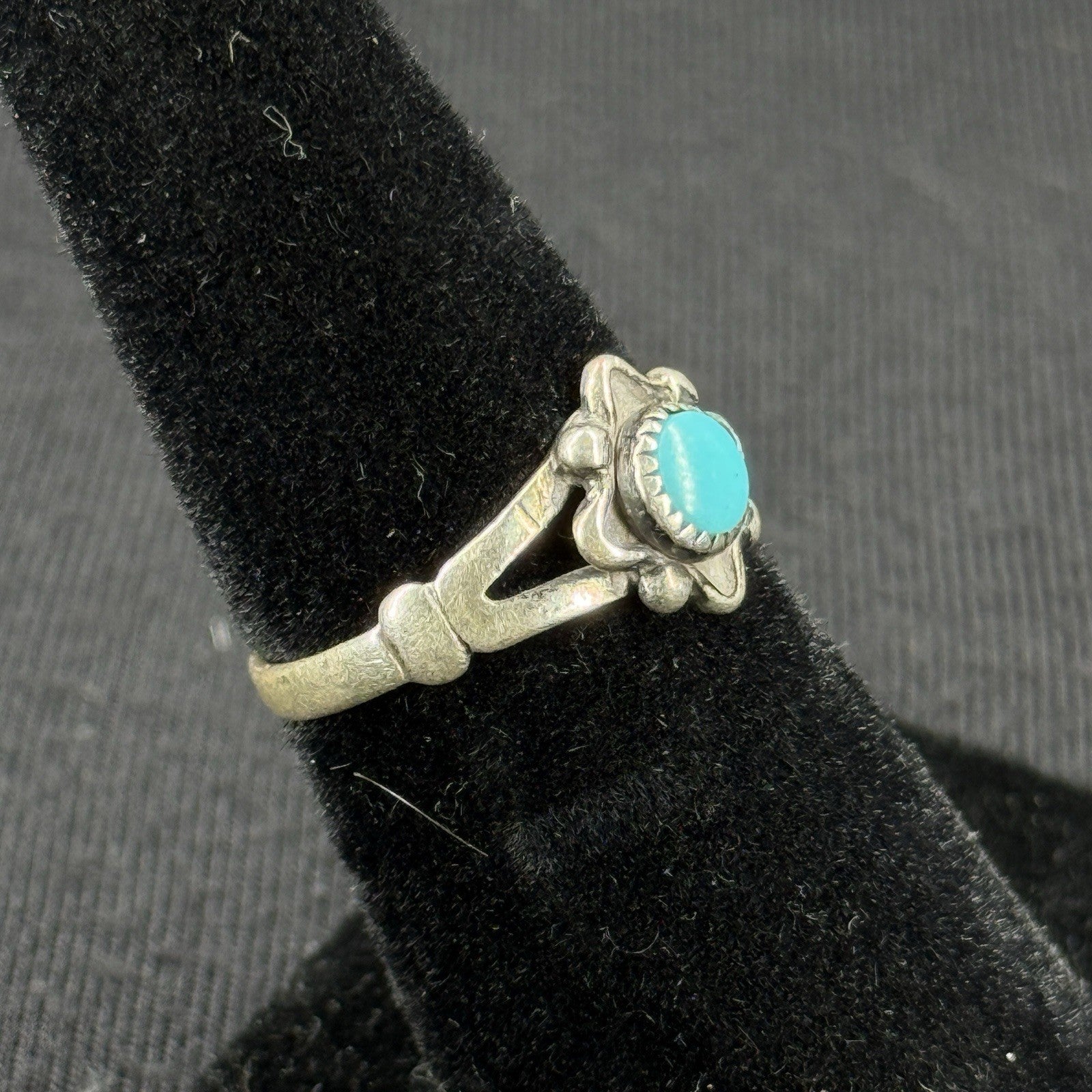 Native Turquoise Sterling Silver Ring Size 5.5 925 Bell Trading Post