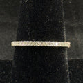 Estate Sterling Silver Eternity Band CZ Size 7 925