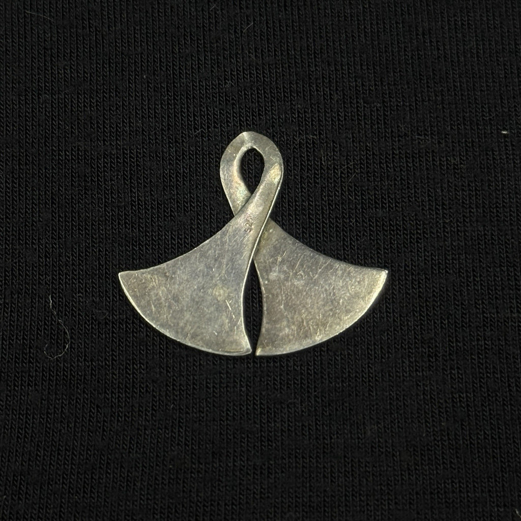 Vintage Sterling Silver Taka Double Axe Pendant 925