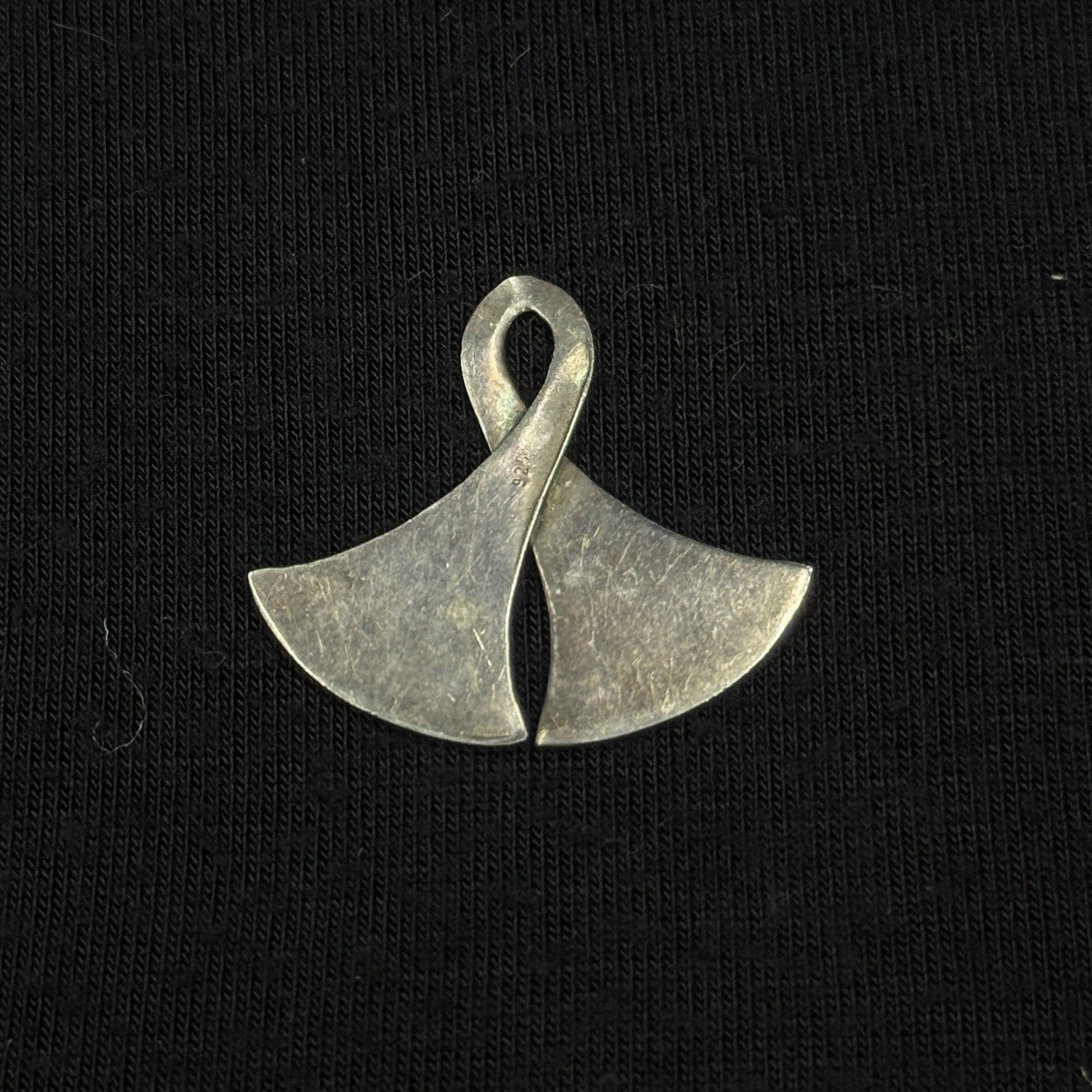 Vintage Sterling Silver Taka Double Axe Pendant 925