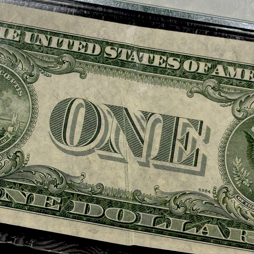 1935E $1 Silver Certificate ERROR Fr 1614 PMG 63 Gutter Fold Choice UNC Note