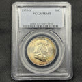 1953-S Franklin Half Dollar PCGS MS65 Toned Gem BU