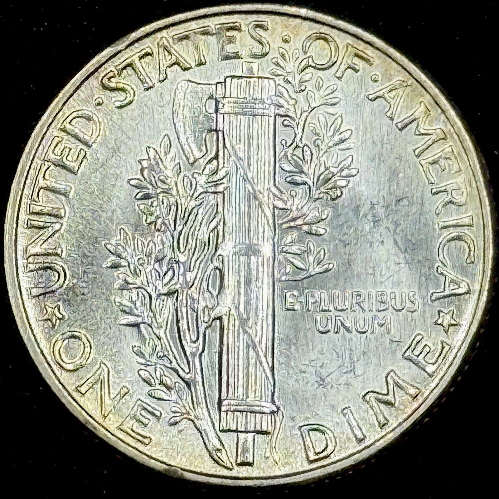 1945 Mercury Dime Silver Uncirculated Gem Flashy
