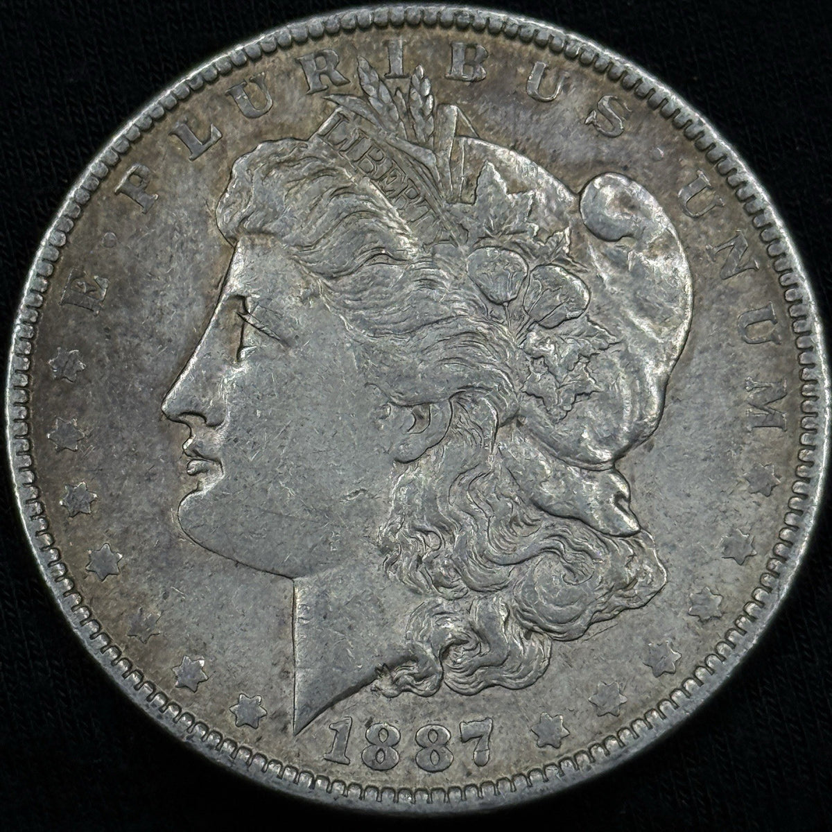 1887-O Morgan Silver Dollar Raw XF Nice Original Toned