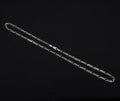 Estate Sterling Silver Figaro Necklace Chain Vintage 925 14.5 Grams 20.5IN