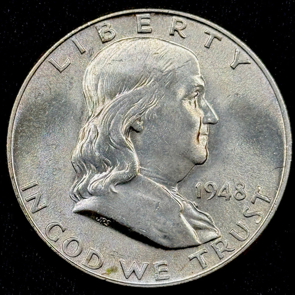 1948-P Franklin Silver Half Dollar CH GEM BU Brilliant Uncirculated 50C