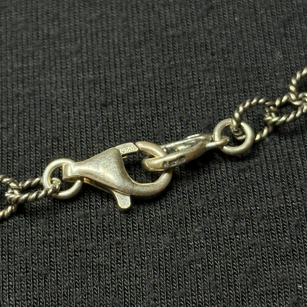 Estate Carolyn Pollack Sterling Silver Scroll Necklace 19IN 925