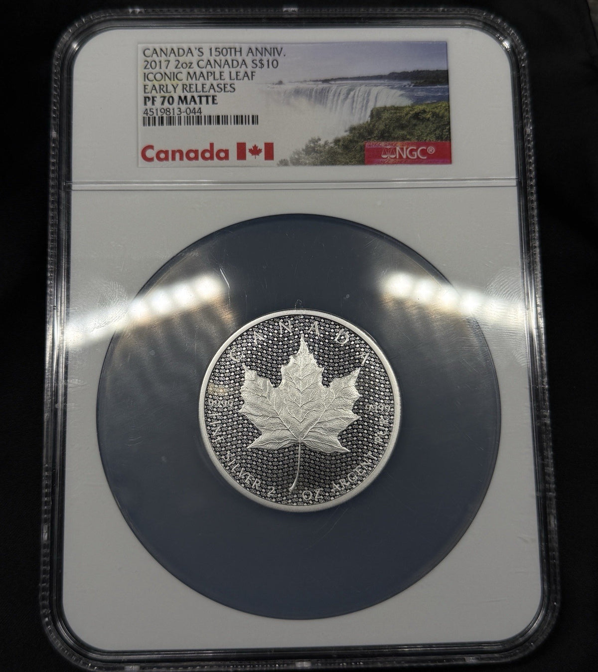 2017 Silver .9999 2oz 150th Anniversary Maple Leaf NGC PF70 ER Matte Proof
